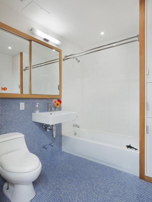 ideias azulejos banheiro faixa decorativa